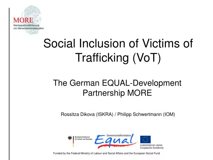 social inclusion of victims of trafficking vot
