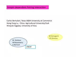 Isospin dependent Pairing Interaction