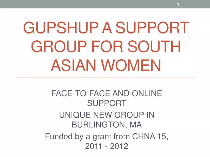 gupshup a support group for south asian women