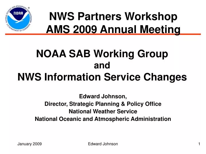 noaa sab working group and nws information service changes