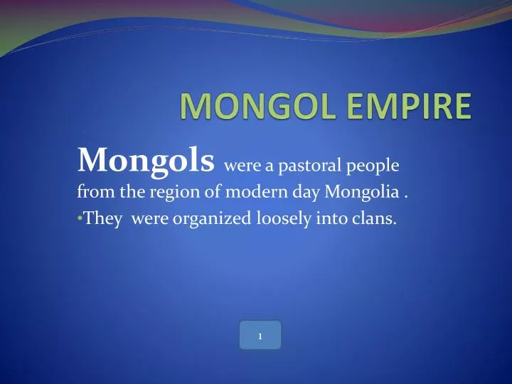 mongol empire
