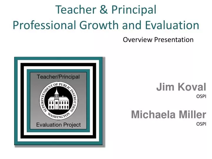 teacher principal professional growth and evaluation