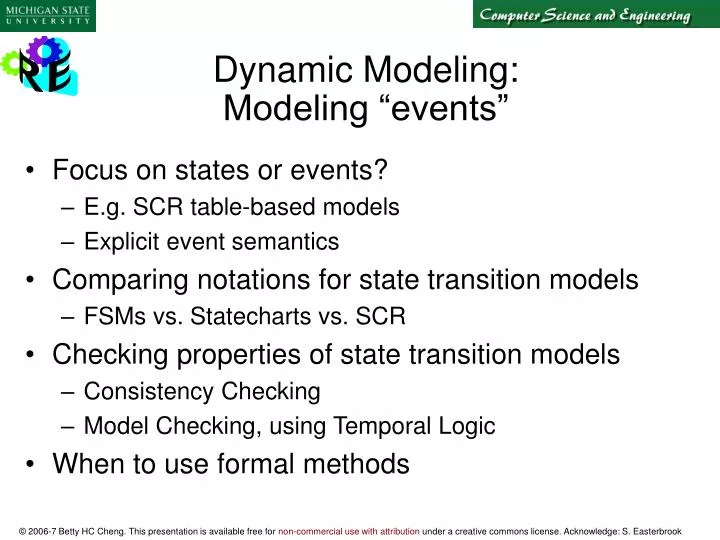 dynamic modeling modeling events