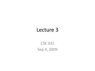lecture 3