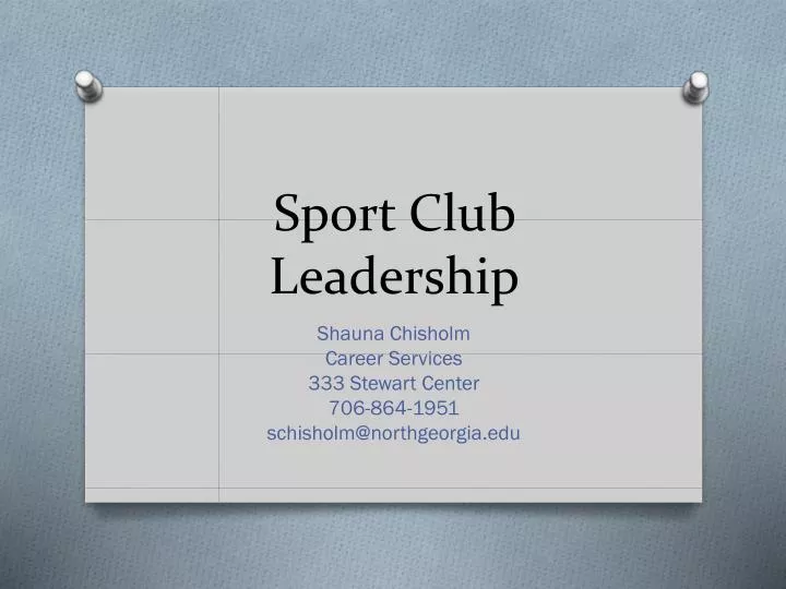 sport club leadership