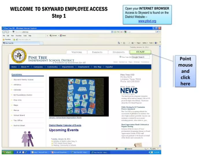 welcome to skyward employee access step 1