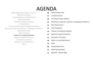 AGENDA