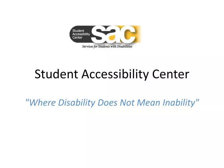 student accessibility center