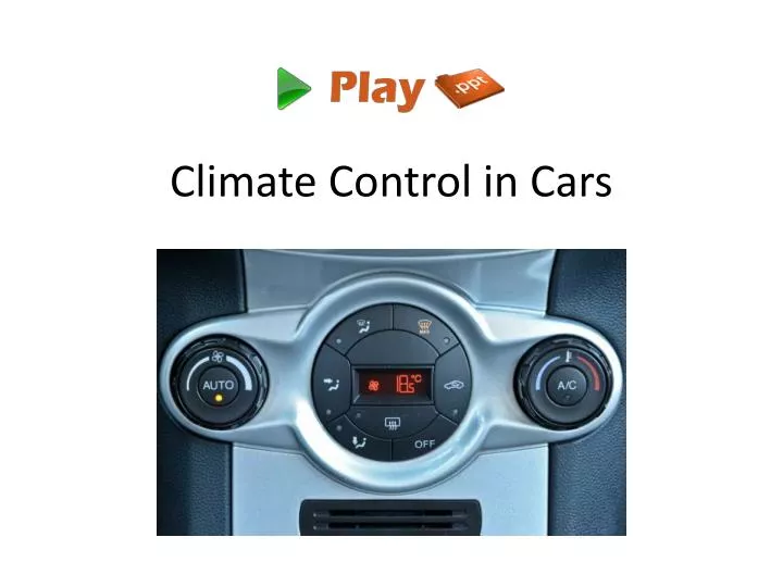 climate control in cars