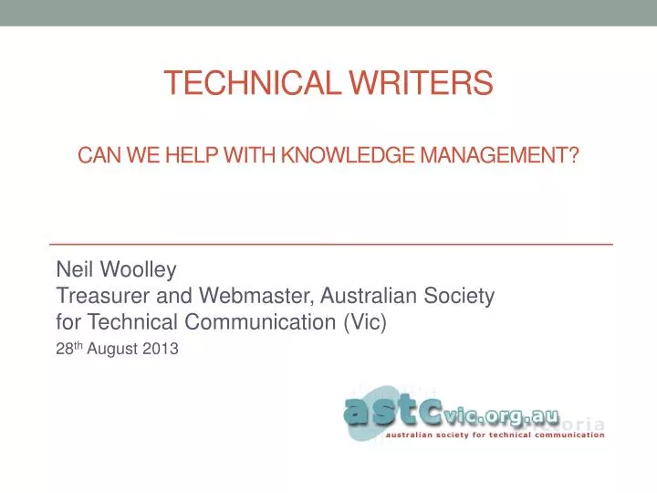 technical writers can we help with knowledge management