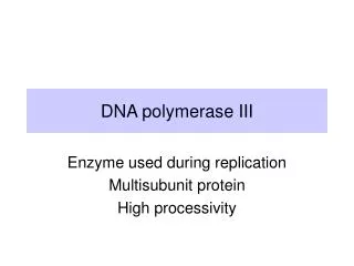 DNA polymerase III