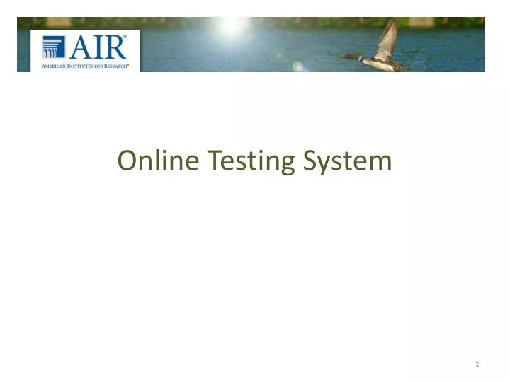 online testing system