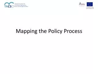 Mapping the Policy Process