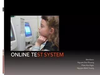 ONLINE TE ST SYSTEM