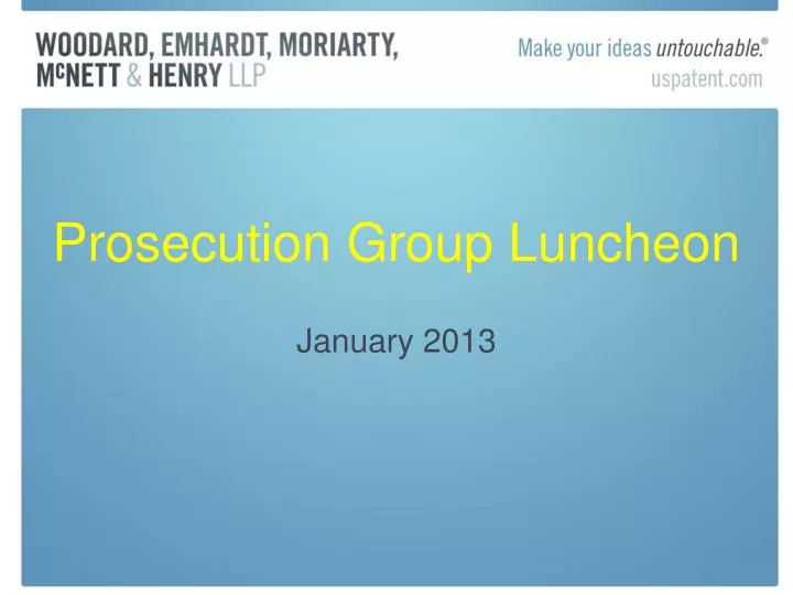 prosecution group luncheon