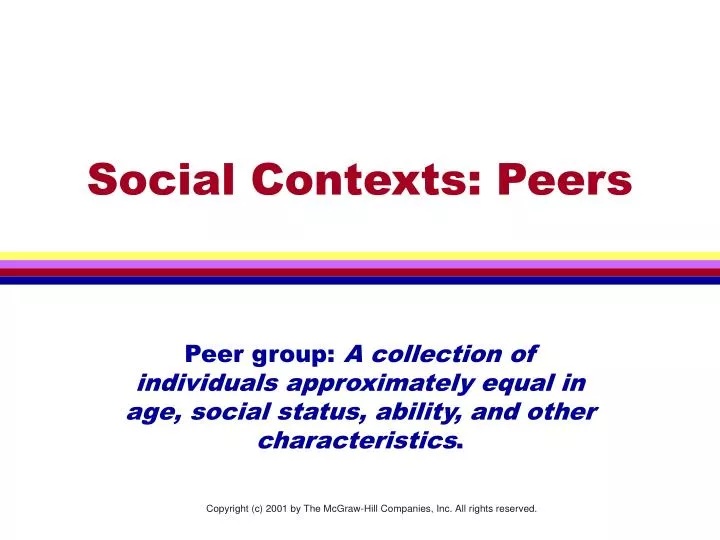 social contexts peers