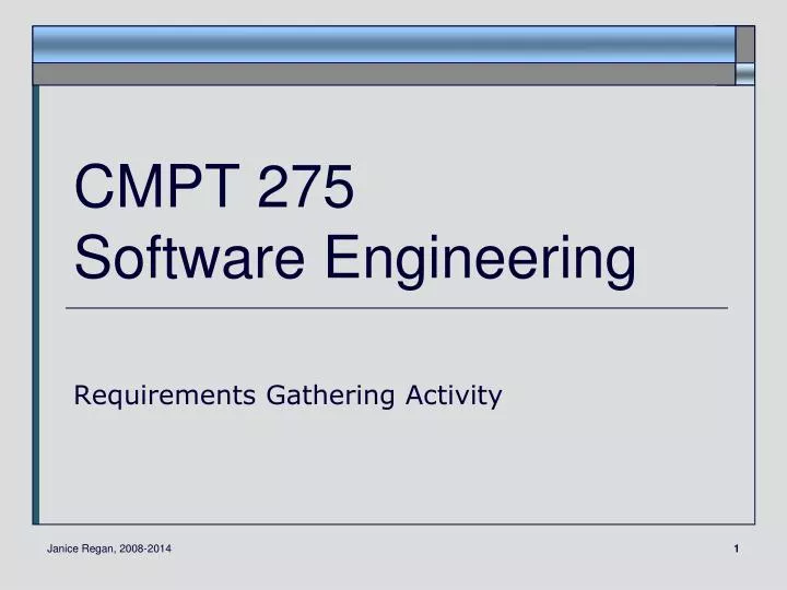 cmpt 275 software engineering