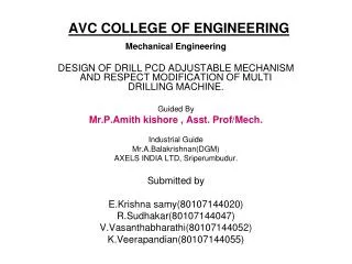 AVC COLLEGE OF ENGINEERING