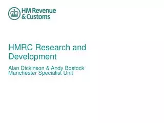 HMRC Research and Development