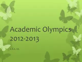 Academic Olympics 2012-2013