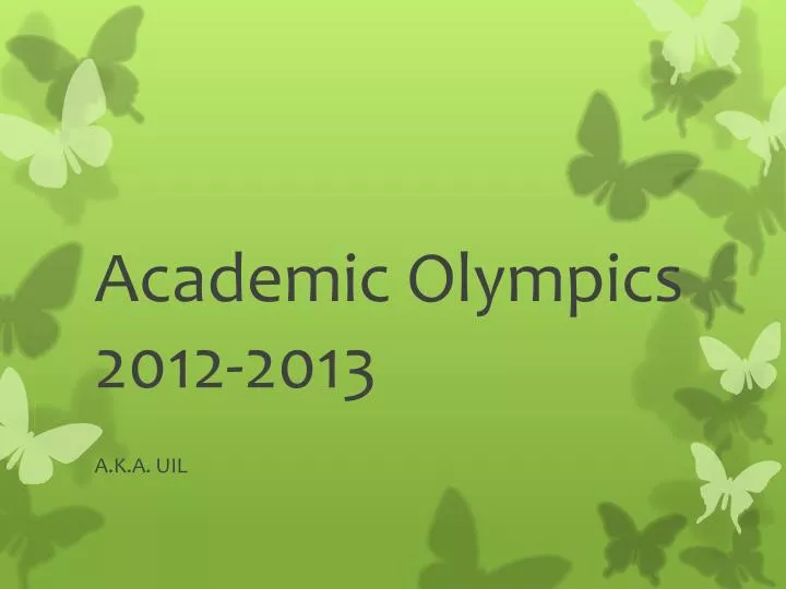 academic olympics 2012 2013