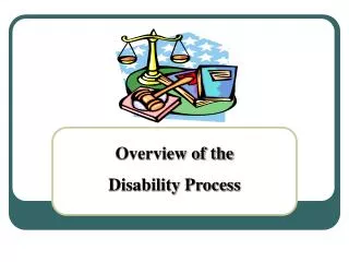 Overview of the Disability Process