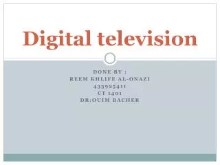 Digital television