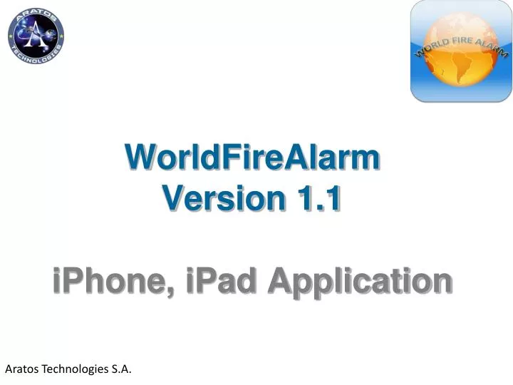 worldfirealarm version 1 1 iphone ipad application