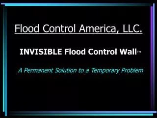 Flood Control America, LLC.