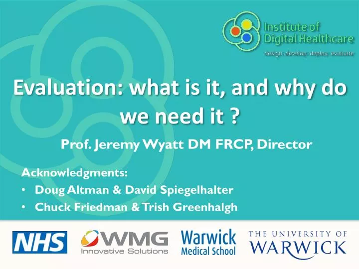evaluation what is it and why do we need it