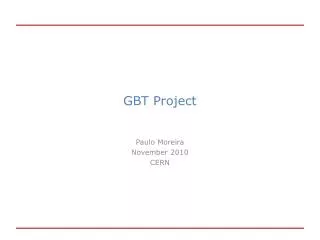 GBT Project