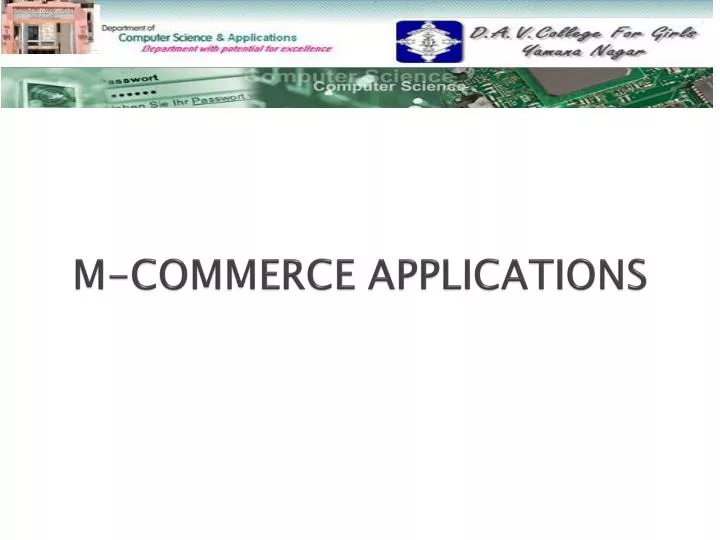 m commerce applications