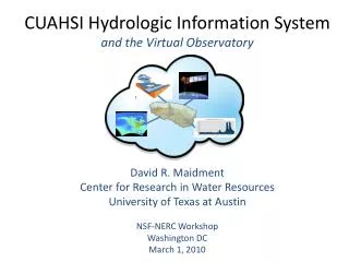CUAHSI Hydrologic Information System and the Virtual Observatory