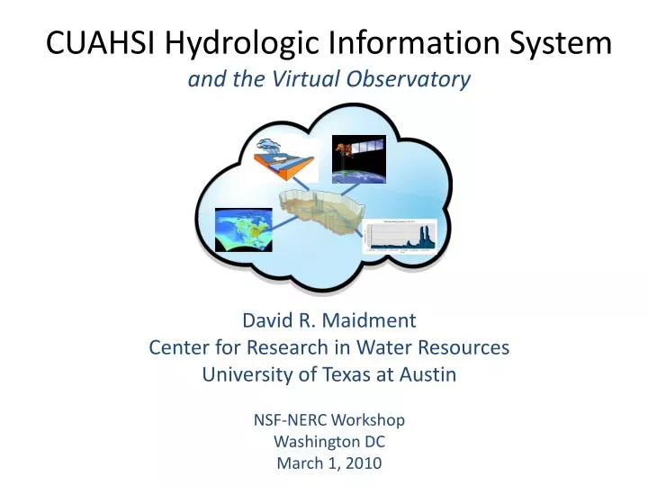 cuahsi hydrologic information system and the virtual observatory