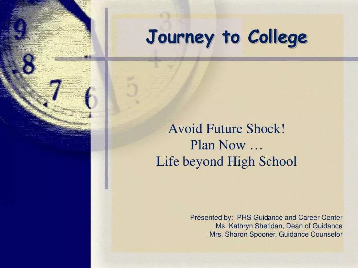 avoid future shock plan now life beyond high school