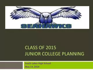 Class of 2015 Junior College Planning