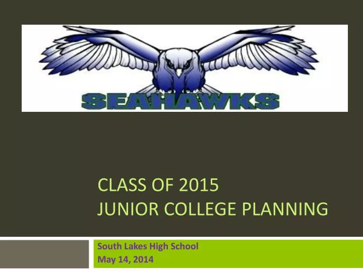 class of 2015 junior college planning
