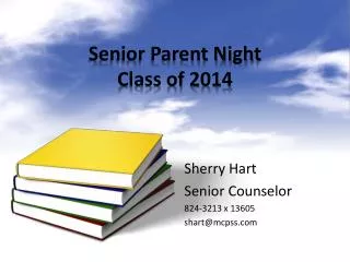 Senior Parent Night Class of 2014
