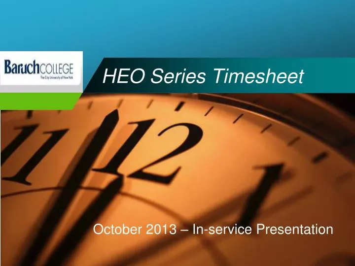 heo series timesheet