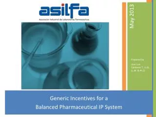 Generic Incentives for a Balanced Pharmaceutical IP System
