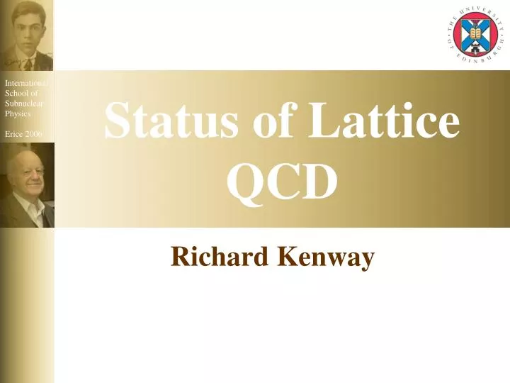 status of lattice qcd