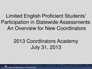 Assessment Participation