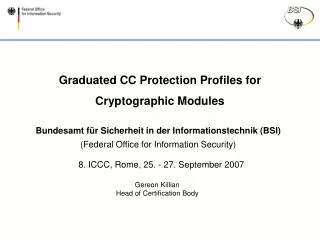 Graduated CC Protection Profiles for Cryptographic Modules