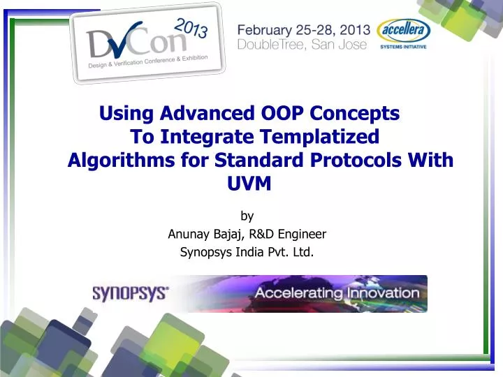 using advanced oop concepts to integrate templatized algorithms for standard protocols with uvm