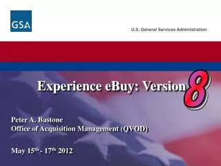 Experience eBuy : Version 8