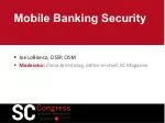 Mobile Banking Security - slide 1