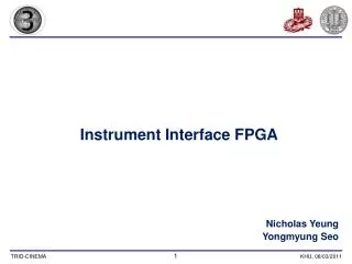 Instrument Interface FPGA