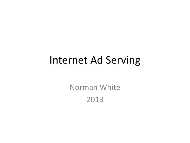 internet ad serving