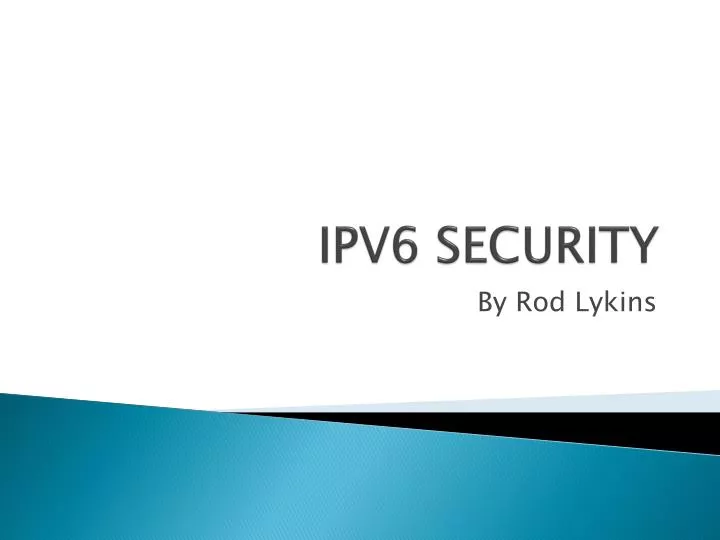 ipv6 security