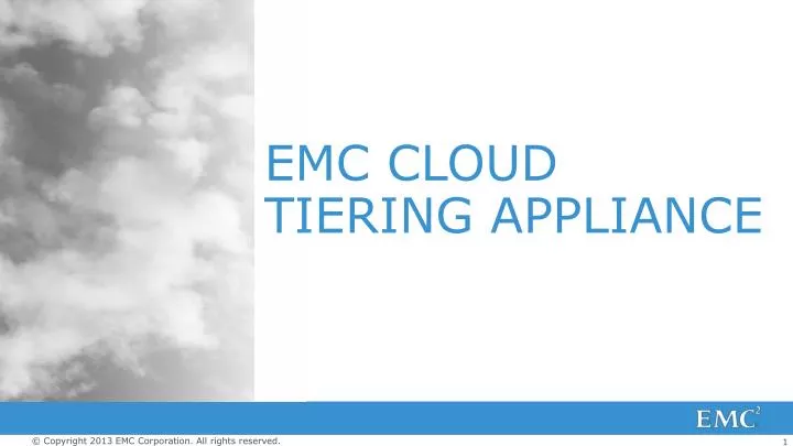 emc cloud tiering appliance